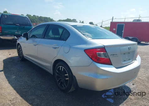 2012 Honda Civic Lx z USA, uszkodzony, nr VIN 19XFB2F59CE025140